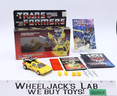 Sunstreaker w/ BOX 100% Complete Vintage Hasbro G1 Transformers 1984 Figure - Image 1 of 4
