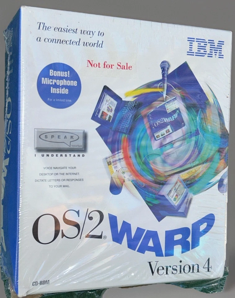 *NEW SEALED* IBM OS/2 Warp Connect Version 3 CD-Rom Vintage Computer Software - Image 1 of 4