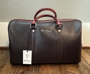 Robert Graham Year-Round Duffel Bag Brown Genuine Leather Lined DEFECTS** - Picture 1 of 15