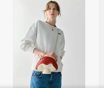 Bandolera Kate Spade KL919 3d Champiñón Cuero Liso Nueva con Etiquetas $379 Foto 1 de 4