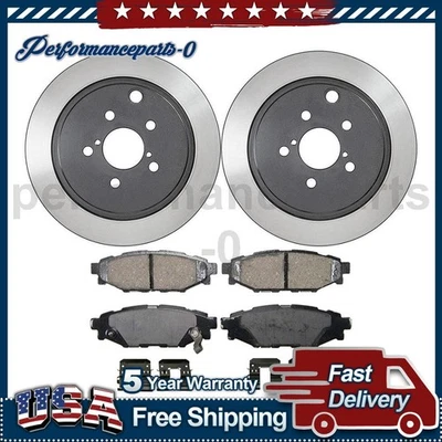 Juego de pastillas de freno de disco trasero rotor de freno de disco para Subaru Impreza 2008-2014 Foto 1 de 4