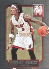 2013-14 Elite Miami Heat Basketball Card #85 Michael Beasley