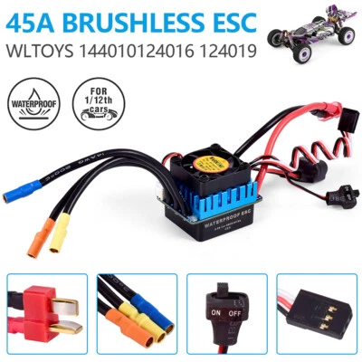 WLtoys 144010 124019 124016 1/12 45A Brushless ESC Origonal for RC Cars Parts - Image 1 of 4