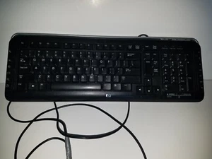 NEW HP Multimedia Keyboard Model 5189 Black Wired P/N 5188-6077 - Picture 1 of 6