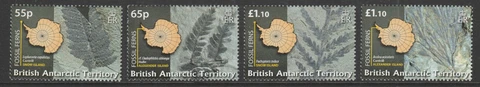 British Antarctic Territory 2008 Fossil Ferns set SG 486-489 Mnh Cover