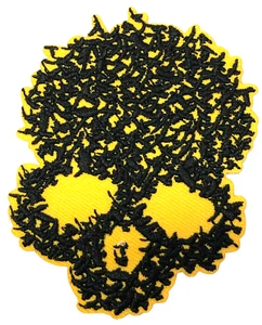 Patch Aufnäher Bügelbild bestickt Kleidung Hüte Jacken Mantel Totenkopf Symbol A304 - Bild 1 von 3
