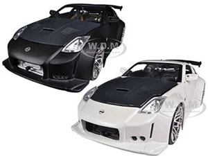 2003 NISSAN 350Z WHITE & BLACK 2 CAR SET 1/24 DIECAST CAR MODELS BY JADA 96810 - Picture 1 of 11