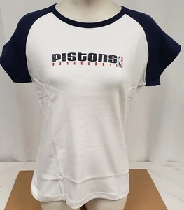 Brand New Women M+N NBA Detroit Pistons Short Sleeve Shirt - XL - Picture 1 of 4
