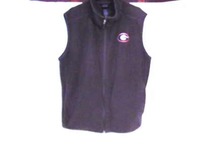 Gen Z2 Men's Georgia Bulldogs Dawgs Sleeveless Fleece Vest Full Zip Size Gray - Image 1 of 3