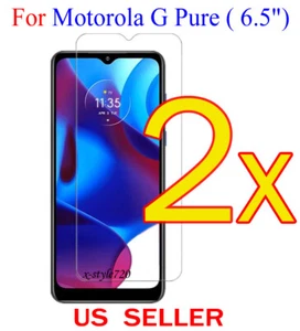 2x Clear PET Screen Protector Guard Cover Film For Motorola G Pure (2021) 6.5" - Picture 1 of 1