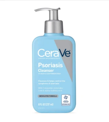 CeraVe Psoriasis Cleanser Salicylic Acid Wash with 3 Ceramides for Scaling 237ml