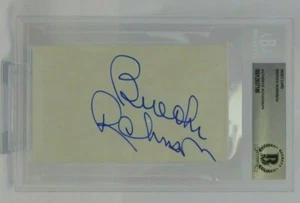 Brooks Robinson Signed 3x5 Index Card Beckett Encapsulated MLB Balt Orioles  - Picture 1 of 2
