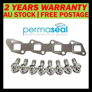 Permaseal Exhaust Manifold Titanium Studs&Gasket For Nissan Pathfinder R51 2.5L - Picture 1 of 6