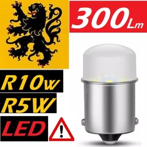 1x R5W R10W P21W BA15S LED 300Lm 9xSMD 3014 ROUGE ULTRA 12V 4W STOP MOTO SCOOTER - Afbeelding 1 van 12