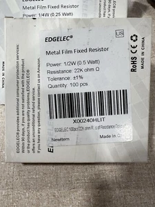 Edgelec Metall Festwiderstand Sortiment 1/4 & 1/2 Watt 1%  - Bild 1 von 11