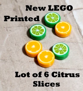 Nuevo LEGO Rebanadas de Fruta Naranja y Lima Cítricos Comida Verano Té Desayuno Decoración - Imagen 1 de 1