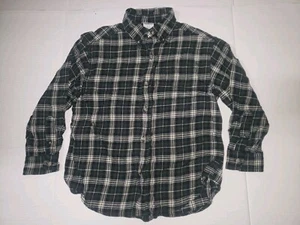 Old Navy Plaid Button Up Flannel Boys Size 6/7 Long Sleeve - Picture 1 of 6