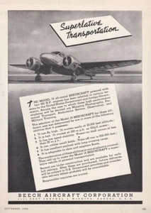 1940 Beechcraft 18 Aircraft ad 11/8/2022e - Foto 1 di 1