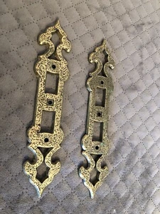 Vintage USA A 827 Light Switch Plate Cover Hammered Metal 1C - Picture 1 of 6