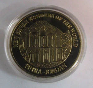 Petra Jordan - 2007 New Seven Wonders of the World Gold Plated Medal - Picture 1 of 4