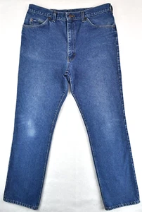 Jeans Lee vintage anni 90 regular taglio dritto vita alta med lavaggio blu uomo taglia 36x34 - Foto 1 di 12