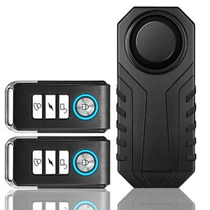 113dB Inalámbrico Antirrobo Moto Bicicleta Alarma con 2 Mandos a Distancia Impermeable Seguro - Imagen 1 de 12