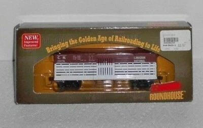 Canadian National 36' Stock Car #151176 - Roundhouse #84204 HO GAUGE NIB - Image 1 of 3