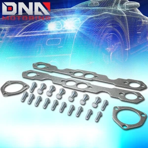 FOR 1955-1957 CHEVY SBC 265 283 TRI-5 ENGINE EXHAUST MANIFOLD HEADER GASKET SET - Bild 1 von 6