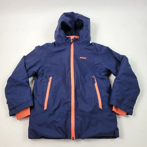Wedze Youth Winter Coat Jacket Size 6 Hooded Zippers Piste 500 Waterproof - Picture 1 of 10