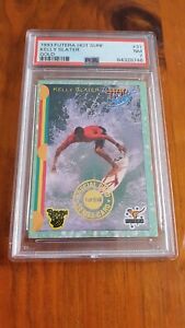 1993 Futera Hot Surf Kelly Slater Gold 1/500 Rookie Card Psa 7 Pop 5