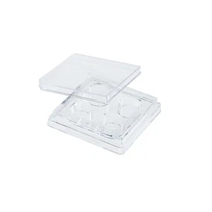 CELLTREAT 4 Pozzetti TCT Piastra con Coperchio, Singola, 50/Custodia, Sterile, #229103 - Foto 1 di 1