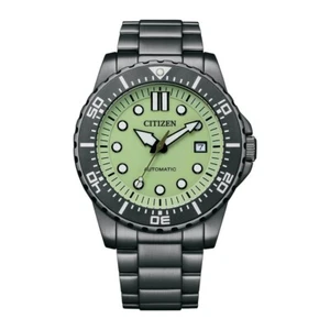 CITIZEN Mechanical Automatic Stainless Steel 43 MM Green Dial Watch NJ0177-84X - Picture 1 of 1