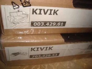 Cover Ikea Kivik per divano ad angolo Kivik 2+2 posti sezione bordata marrone scuro - Foto 1 di 7