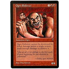 Ogre Enforcer Visions Red Rare MTG Magic The Gathering NM