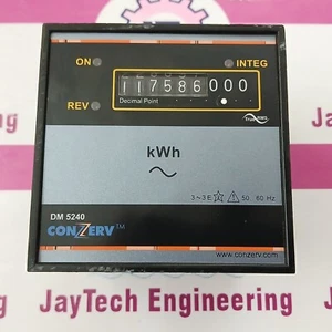 CONZERV DM5240 ENERGY METER 452.83 KWH - Picture 1 of 6