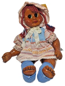Vtg 1985 Naber Wooden Doll Molli Handcarved Moveable Joints Baby Doll - Picture 1 of 7