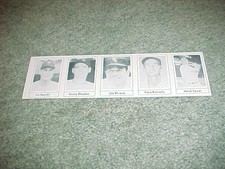 1978 Grand Slam Baseball Card Panel Vic Rashi Hank Sauer Pete Runnels Jim Rivera