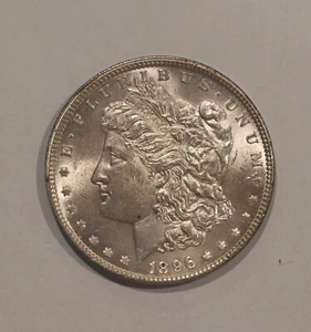 1896 Morgan Silber Dollar - schöne Stempelglanz - kostenloser Versand!! - Bild 1 von 4