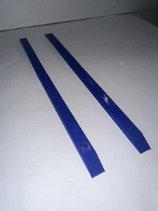 Skateboard Rails Old School Plastic / Sliders 14 Inches Blue Durable (Set Of 2) - Picture 1 of 3