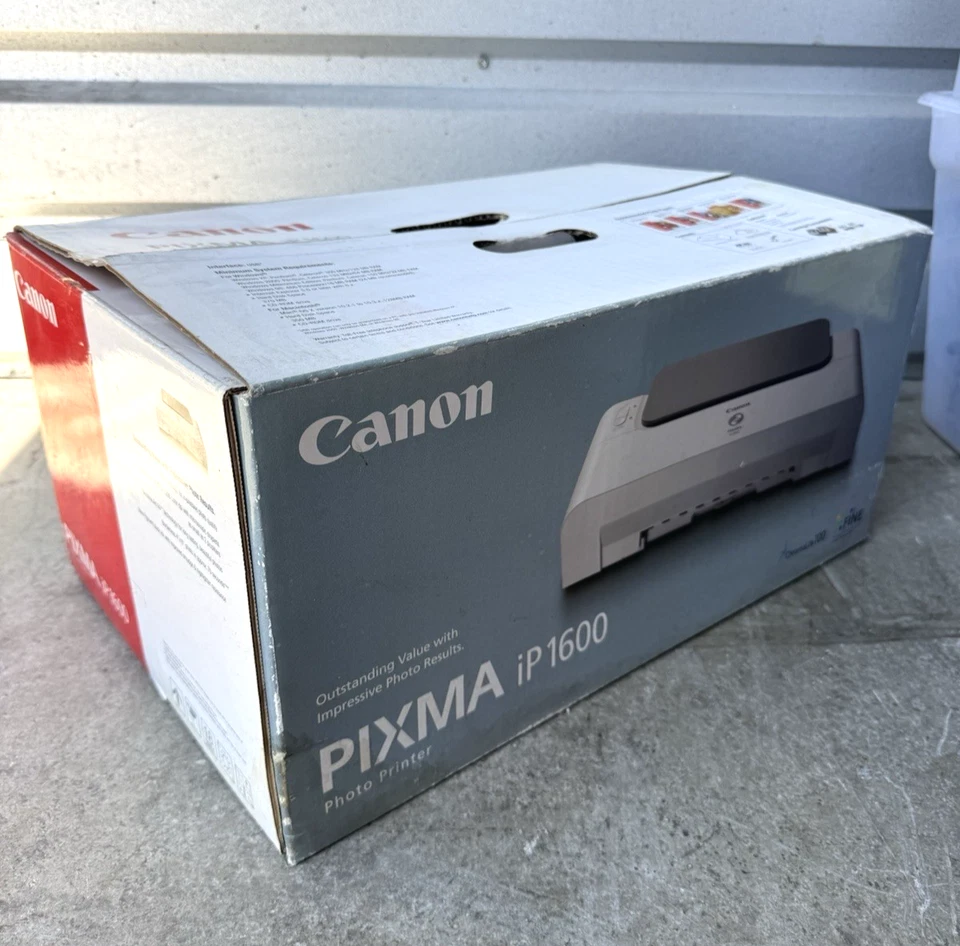 VINTAGE SEALED PACKAGE Canon PIXMA IP1600 Digital Photo Inkjet Printer - Image 1 of 4