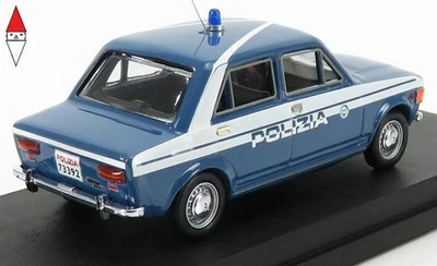 1/43 RIO FIAT 128 4 PORTE POLIZIA STRADALE 1970 LIGHT BLUE WHITE - Immagine 1 di 2