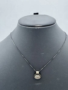 STERLINGSILBER 925 UND KLAR CZ ANHÄNGER HALSKETTE KETTE 4,24 g 18 Zoll - Bild 1 von 6