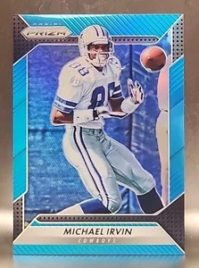 2016 Panini Prizm Michael Irvin Blue Prizm Refractor SP #/199 (DALLAS COWBOYS) - Picture 1 of 3