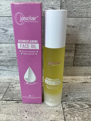 Aceite facial Jasclair Dermaplaning pre y post depilación 1,7 fl oz Foto 1 de 4