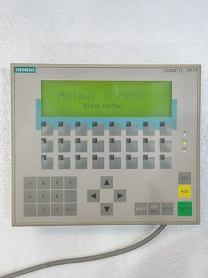 Siemens 1P 6AV3 617-1JC20-0AX1 Simatic OP17 Operator Control Panel Sell Parts - Image 1 of 4