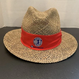 Vintage Kroger Senior PGA Tour Classic Straw Hat Made In USA - Picture 1 of 8