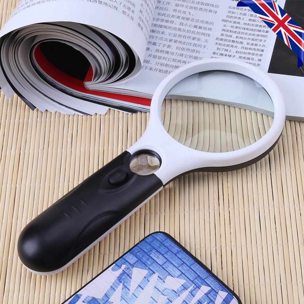 Lente D'Ingrandimento 15x Tascabile - 2 Pezzi Pieghevoli Con Custodia - Per Lettura E Hobby