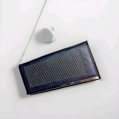 Cartera Bandolera Rebecca Rifka Negra Clutch Retro Tachonada Y2K Años 90 De Colección Foto 1 de 4