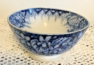 Antique K&G Luneville France "Violette" Bowl 6" Blue & White Floral - Picture 1 of 6