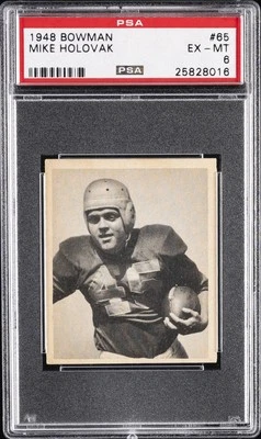 1948 BOWMAN #65 MIKE HOLOVAK PSA 6 - Image 1 of 2